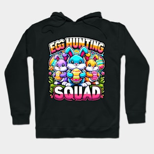 Egg Hunting Squad Crew Family Funny Happy Easter Bunny Kids Hoodie